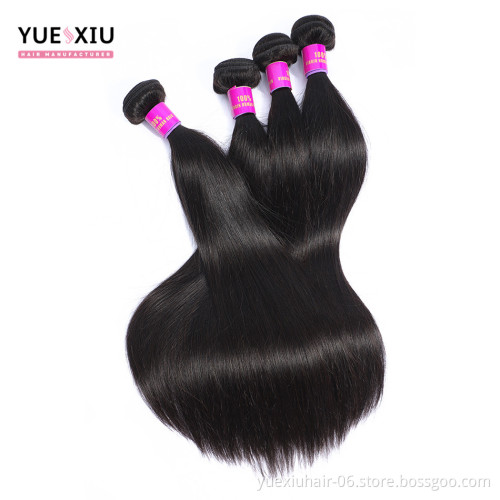 Cheap human raw brazilian hair bundles  Hot Sale Straight Virgin Human Hair Weave